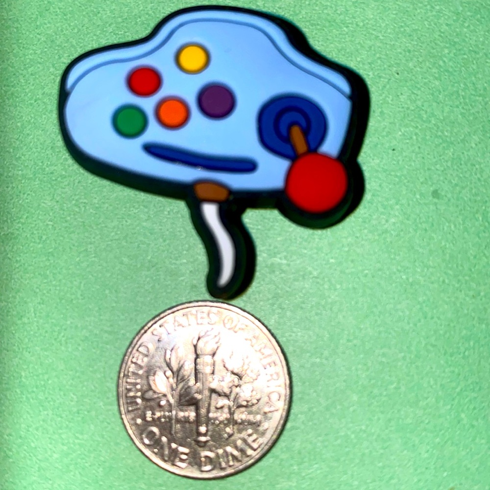 (10 for $15) Blue Game controller Control Gamer Crocs Shoe Charms